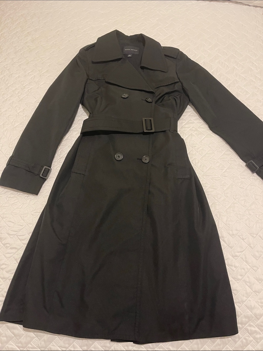 Banana Republic Black Trench Coat